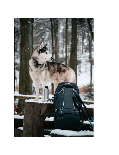 Husky backpack Rony new Ultralight backpack 50 liters - Black