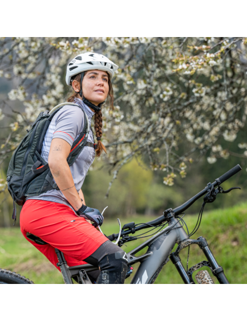 Loeffler fietsbroek kort W Bike Shorts Comfort - E CSL voor dames - Rood