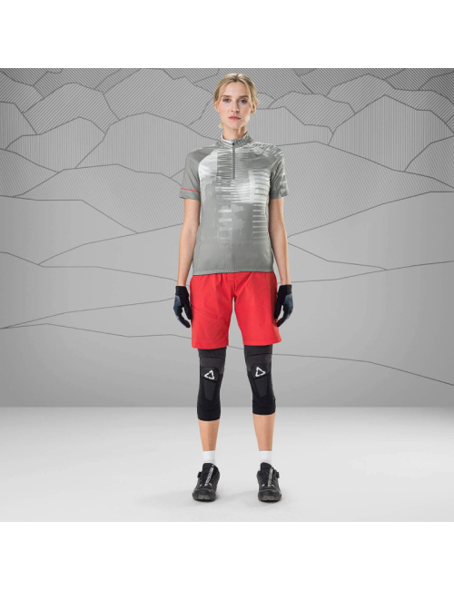 Loeffler fietsbroek kort W Bike Shorts Comfort - E CSL voor dames - Rood