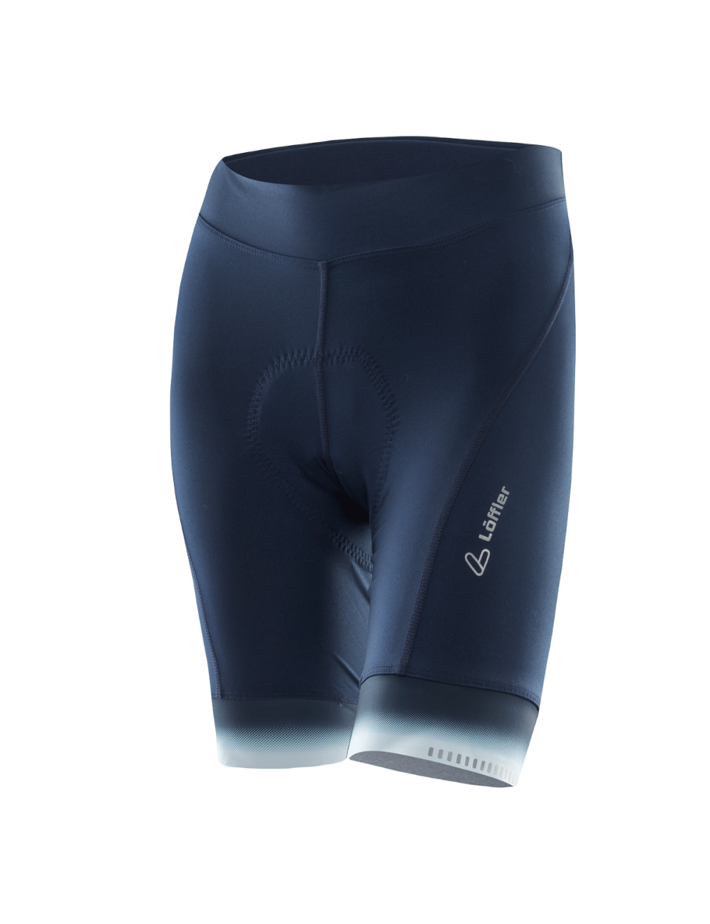Löffler Radhose für Damen Kurz W Radhose Atalante-Blau