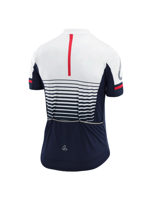 Loeffler manica corta M Bike Jersey FZ Messenger 23-Blu