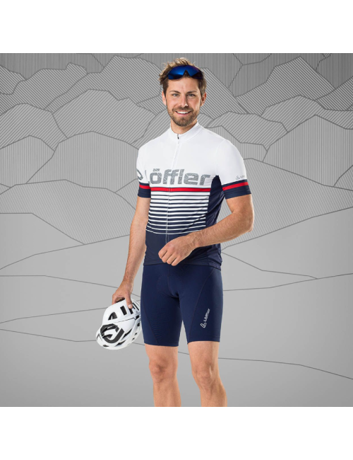 Loeffler fietsshirt korte mouwen M Bike Jersey FZ Messenger 23 - Blauw