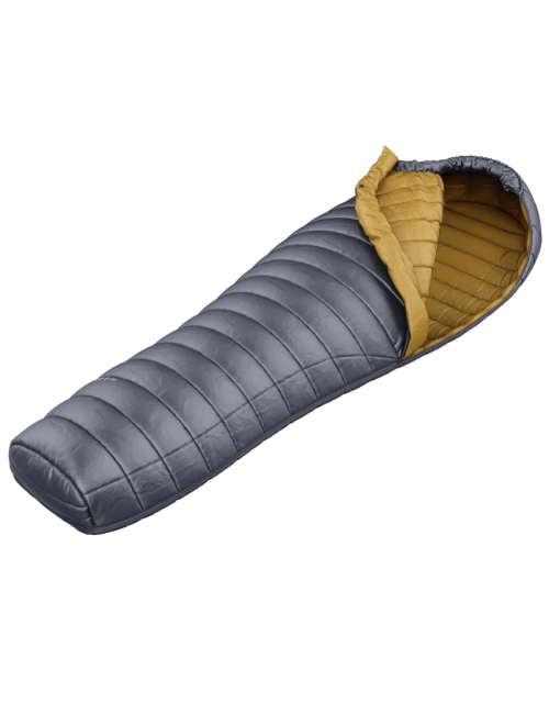 Hannah Mumienschlafsack Loft 250 Ebenholz 185l leichte Daune -8°C-Grau