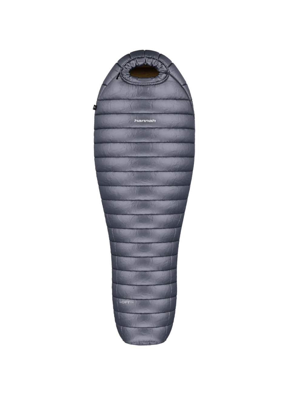 Hannah Mumienschlafsack Loft 250 Ebenholz 185l leichte Daune -8°C-Grau