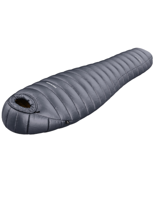 Hannah Mumienschlafsack Loft 250 Ebenholz 185l leichte Daune -8°C-Grau