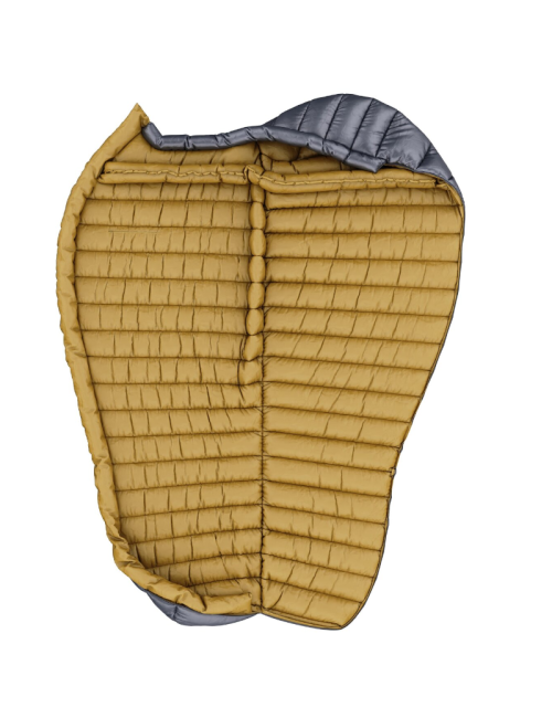 Hannah mummy sleeping bag Loft 400 Ebony 185l lightweight down -17°C-Grey