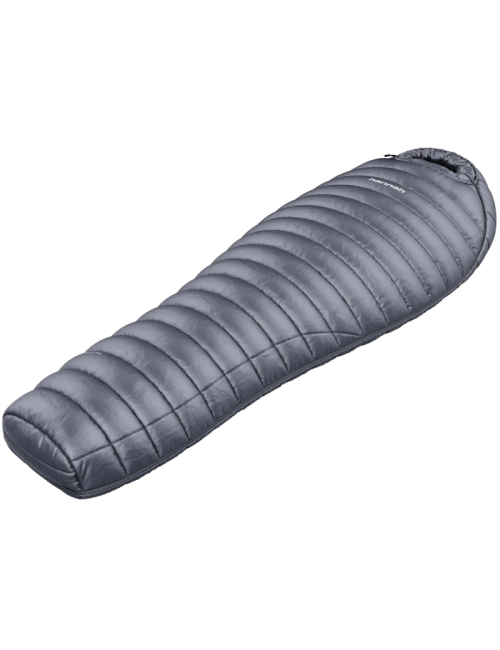 Hannah Mumienschlafsack Loft 400 Ebenholz 185l leichte Daune -17°C-Grau