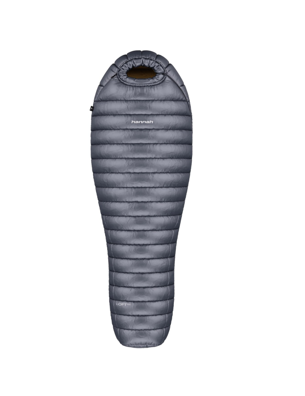 Hannah Mumienschlafsack Loft 400 Ebenholz 185l leichte Daune -17°C-Grau