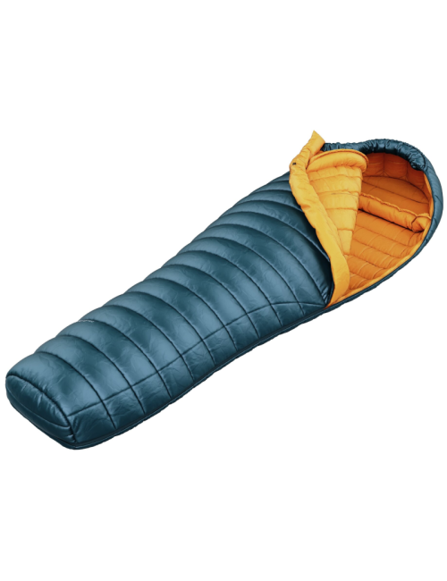 Hannah mummyslaapzak Loft 400 Legion Blue 185L lichtgewicht dons -17°C - Blauw