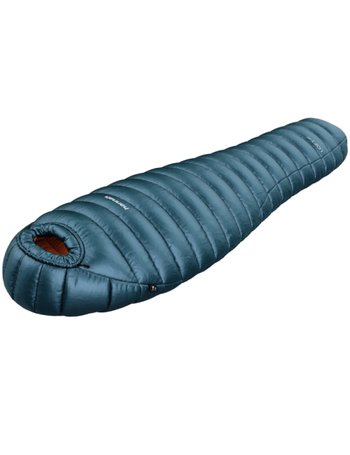 Hannah mummyslaapzak Loft 400 Legion Blue 185L lichtgewicht dons -17°C - Blauw