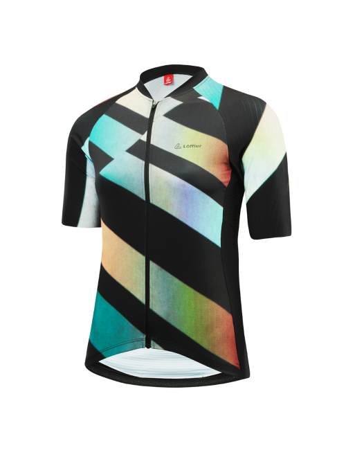 Maillot de cyclisme à manches courtes Loeffler W Maillot de Vélo FZ Statement-Noir