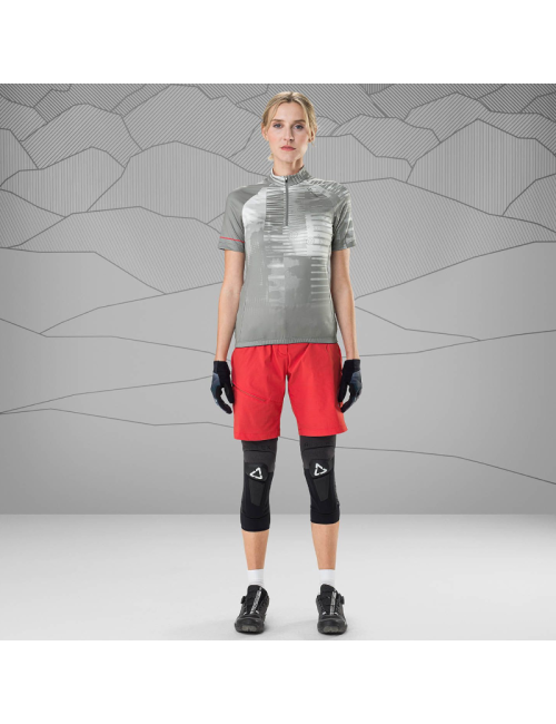 Maillot cycliste Loeffler à manches courtes avec maillot de vélo HZ Spela MID-Grey