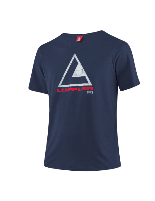Loeffler short sleeve shirt m Printshirt L50 Transtex ® single CF-Blue