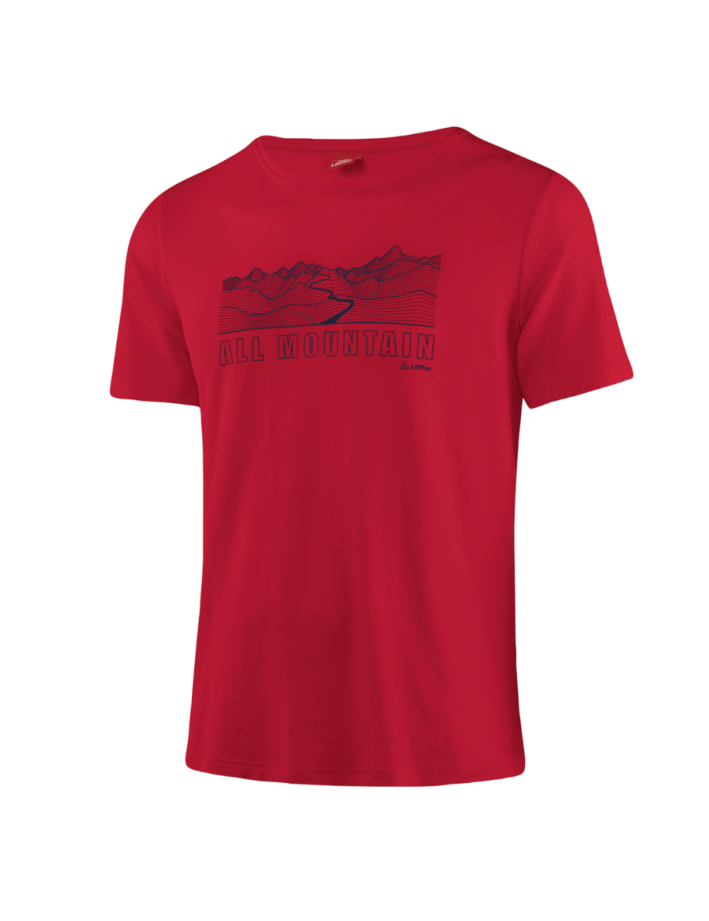Loeffler shirt korte mouwen M Printshirt All Mountain Transtex® single - Rood