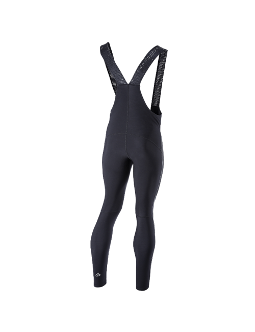 Löffler Radhose lang M Trägerhose Thermo Elastisch für Herren-Schwarz