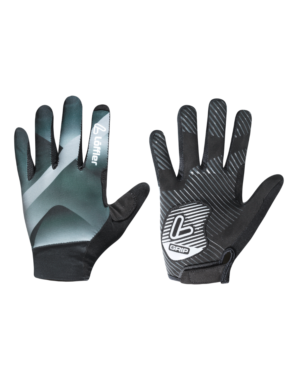 Gants Loeffler Gants de vélo à Doigts Complets-noir