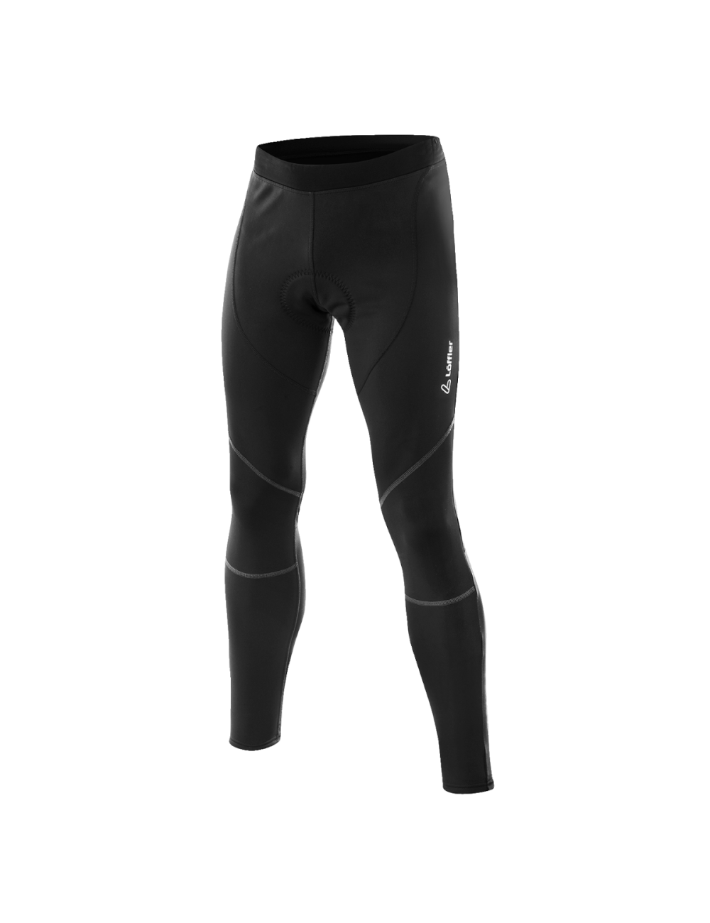 Löffler Radhose lang M Radhose WS Elastic für Herren-Schwarz