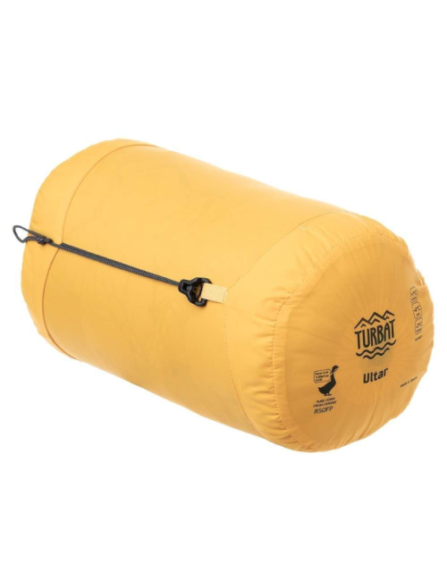 Saco de dormir Turbat momia Ultar con cremallera curva -21°C-Amarillo