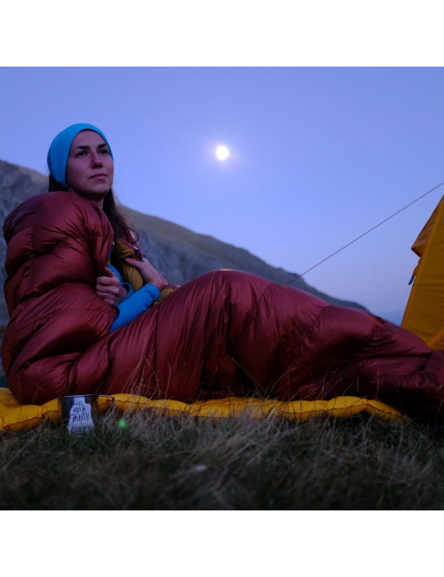 Turbat mummyslaapzak Down Kuk 500 Legion Blue -23°C - Blauw