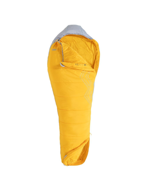 Turbat Mumienschlafsack Tourer Sommer Gold Fusion-Morgenblau -6°C-Gelb