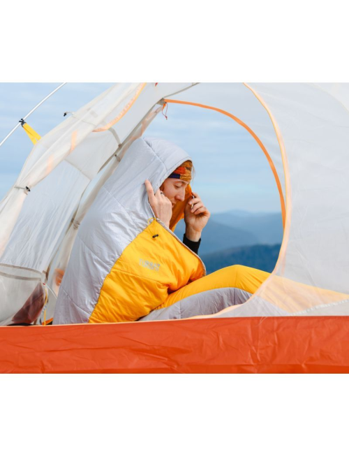 Turbat Mumienschlafsack Tourer Sommer Gold Fusion-Morgenblau -6°C-Gelb