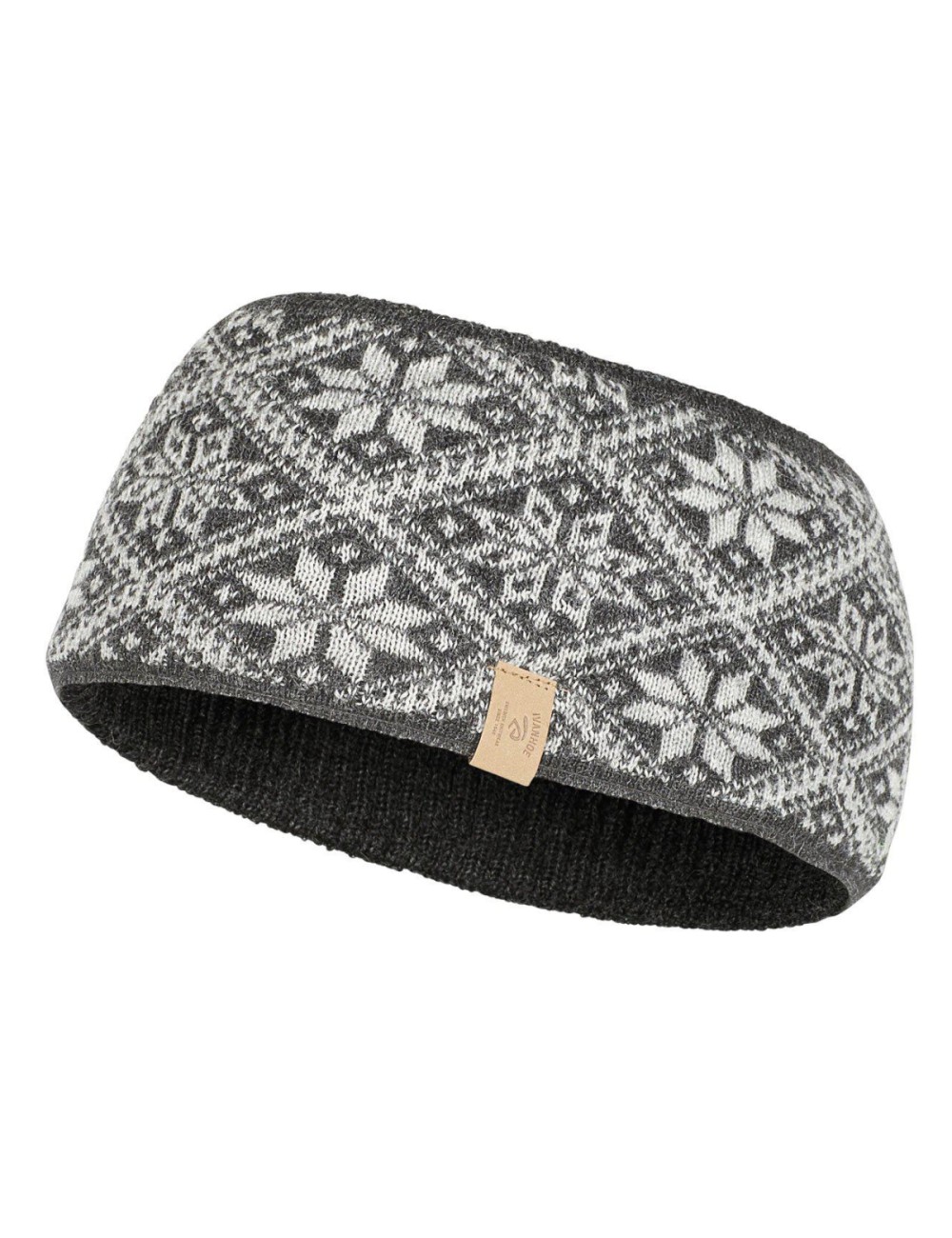 Diadema de punto Ivanhoe de lana Freya Graphite Marl-talla única-gris oscuro