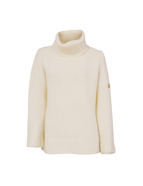 Maglione Ivanhoe NLS Holly Natural White Coll-100% pura lana non tinta