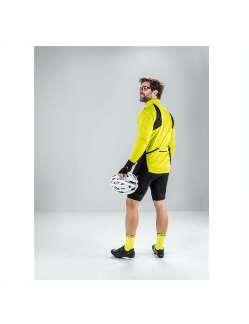 Loeffler cycling jacket long sleeve M Bike Zipp-off San Remo 2 WS-yellow