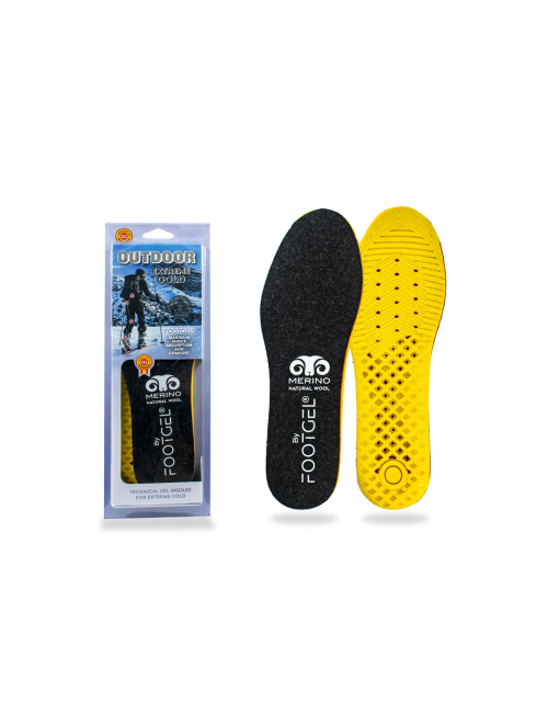 Footgel inlegzolen Outdoor Extreme Cold met Merino wol - Zwart