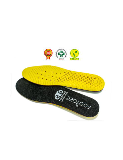 Footgel Einlegesohlen outdoor Extreme Cold mit Merinowolle-schwarz