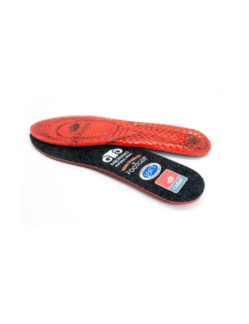 Footgel inlegzolen Ski Extreme Cold met Merino wol - Zwart