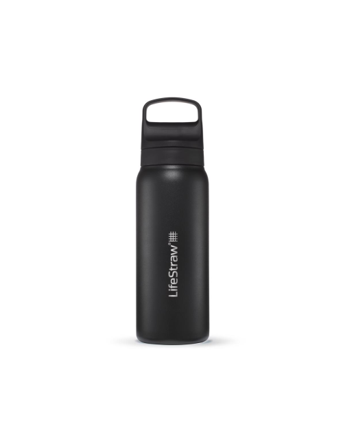 LifeStraw bottiglia filtro acqua Go 2.0 acciaio inossidabile isolato 700 ml-Nero