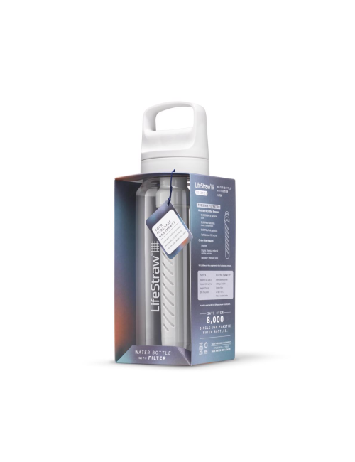 Bouteille filtre à eau LifeStraw Go 2.0 Clear 1 litre-transparent