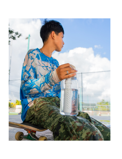 LifeStraw bottiglia filtro acqua Go 2.0 Clear 1 litro-trasparente