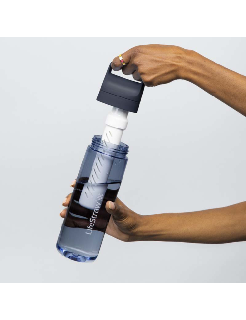 Bouteille filtre à eau LifeStraw Go 2.0 Mer Égée 650 ml-Bleu