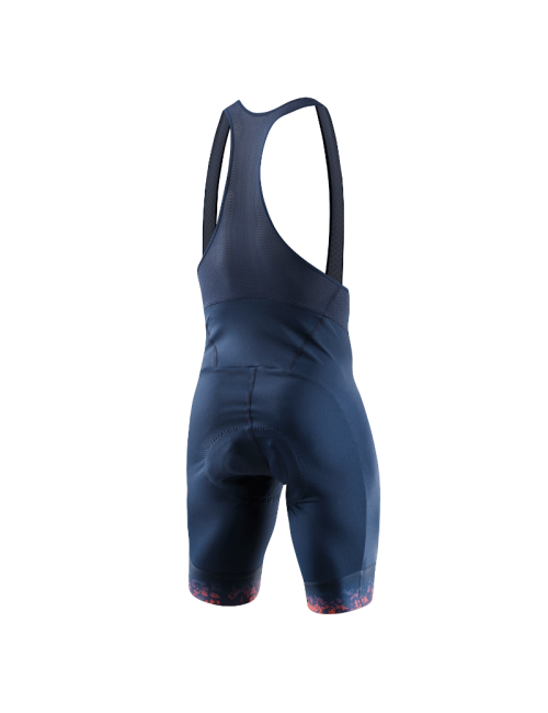 Loeffler fietsbroek kort M Bike Bibshorts Volare Dark Blue-Orange voor heren - Blauw