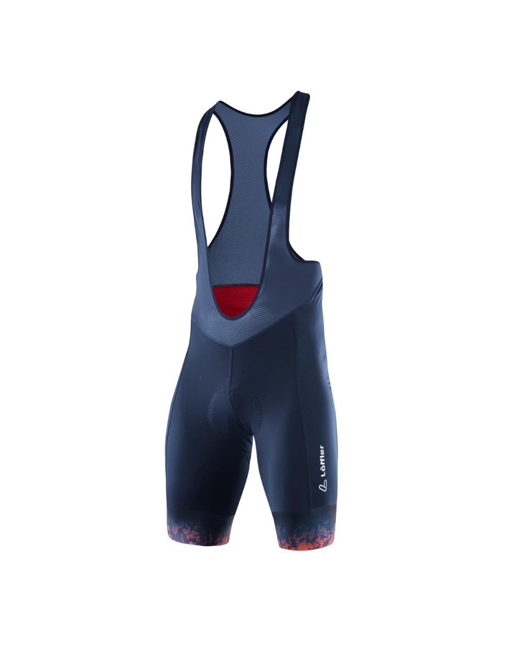 Löffler Radhose M Trägerhose Volare Dunkelblau-Orange Für Herren-Blau
