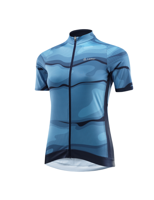 Maillot de ciclismo de manga corta Loeffler W Bike Jersey FZ Barkly HOTBOND ® RF-Azul