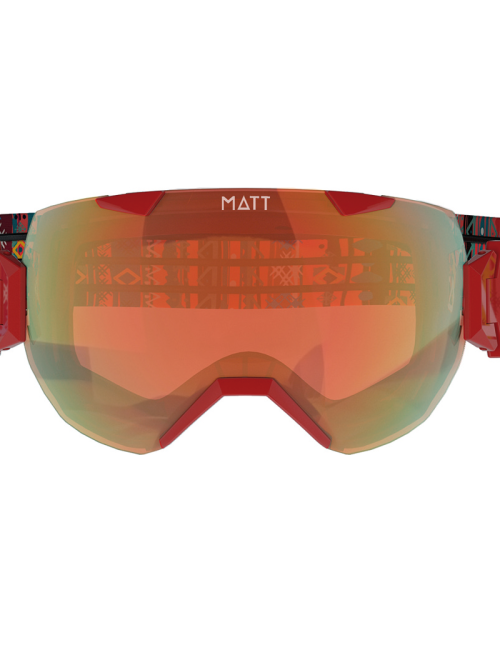 Gafas de esquí MATE Ski collection Synchro Tribands (con 2 lentes) - Rojo