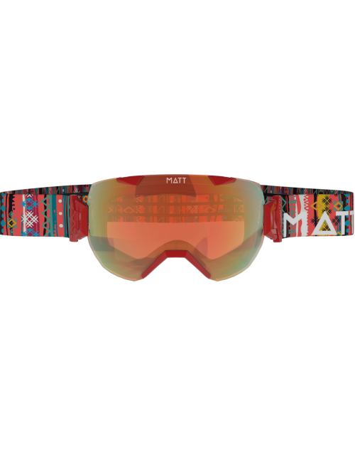 Occhiali da sci MATT collezione sci Synchro Tribands (con 2 lenti) - Rosso
