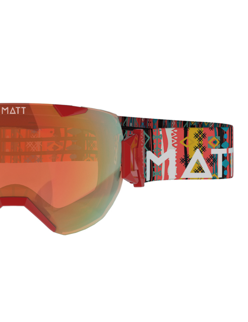 Gafas de esquí MATE Ski collection Synchro Tribands (con 2 lentes) - Rojo