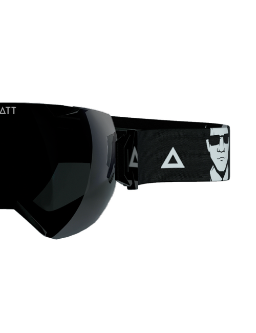 Masque de ski MAT collection ski Synchro Detective (avec 2 verres) - noir