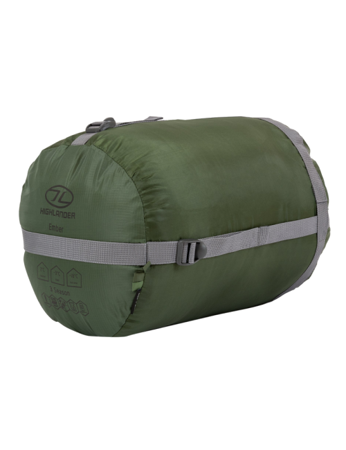 Highlander Mummy sleeping bag Phoenix Ember 250 - 3 seasonal - green
