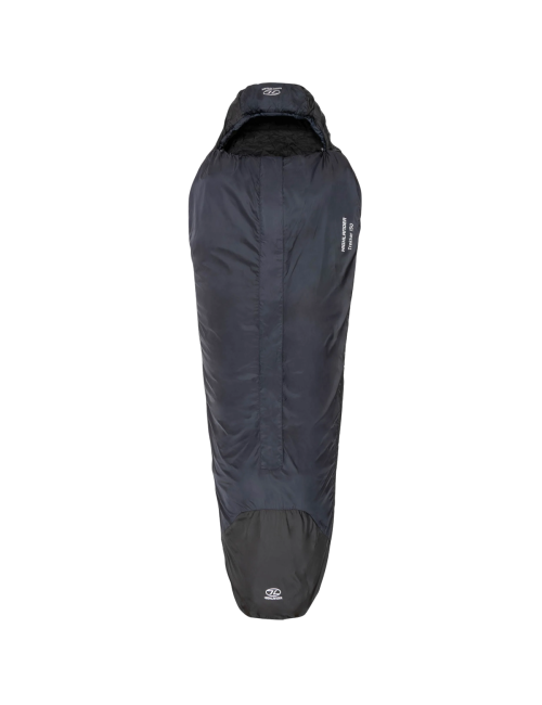 Sac de couchage momie Highlander Trekker 150 -5°C avec moustiquaire-Noir