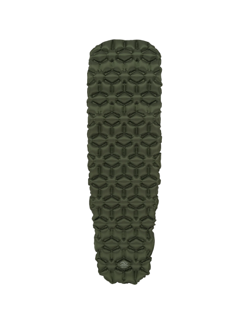 Highlander opblaasbare slaapmat NAP-PAK - R-waarde 1,5 - Groen