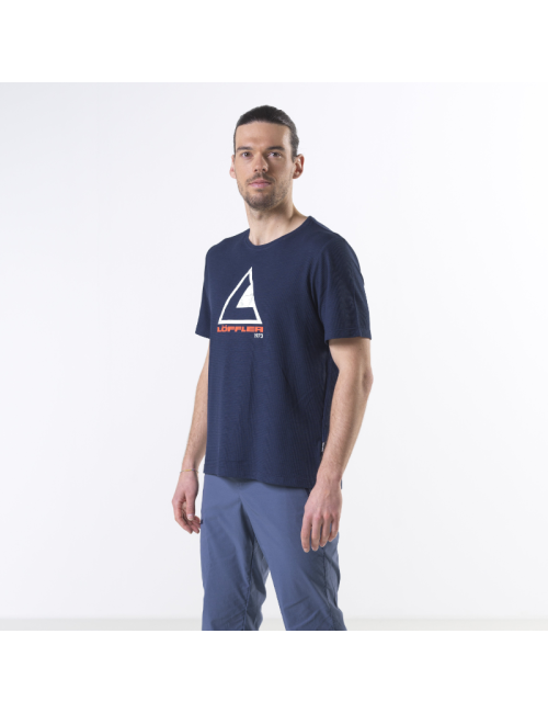 Loeffler camicia manica corta m Printshirt L50 Transtex ® single CF-notte Verde