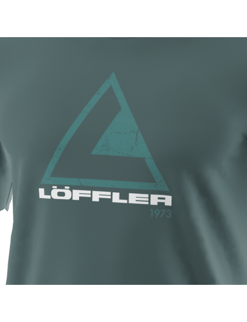 Loeffler camicia manica corta m Printshirt L50 Transtex ® single CF-notte Verde