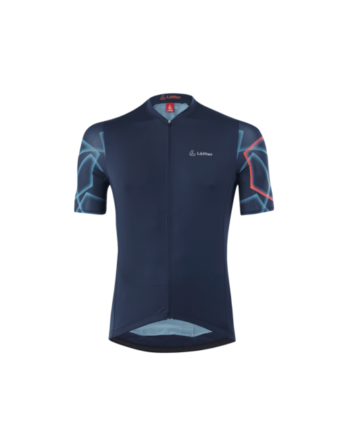 Löffler Kurzarm M Radtrikot FZ Penta Dunkelblau-Blau