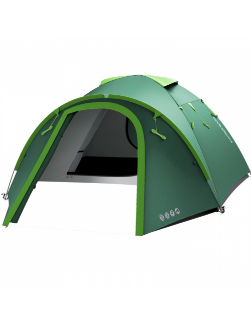 Husky Bison 3 Plus 2021-tenda classica - 3 persone-Verde