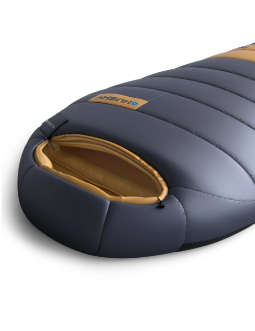 Husky mummy sleeping bag down Dexter short 2024 -15°C - 200 cm - blue with Orange